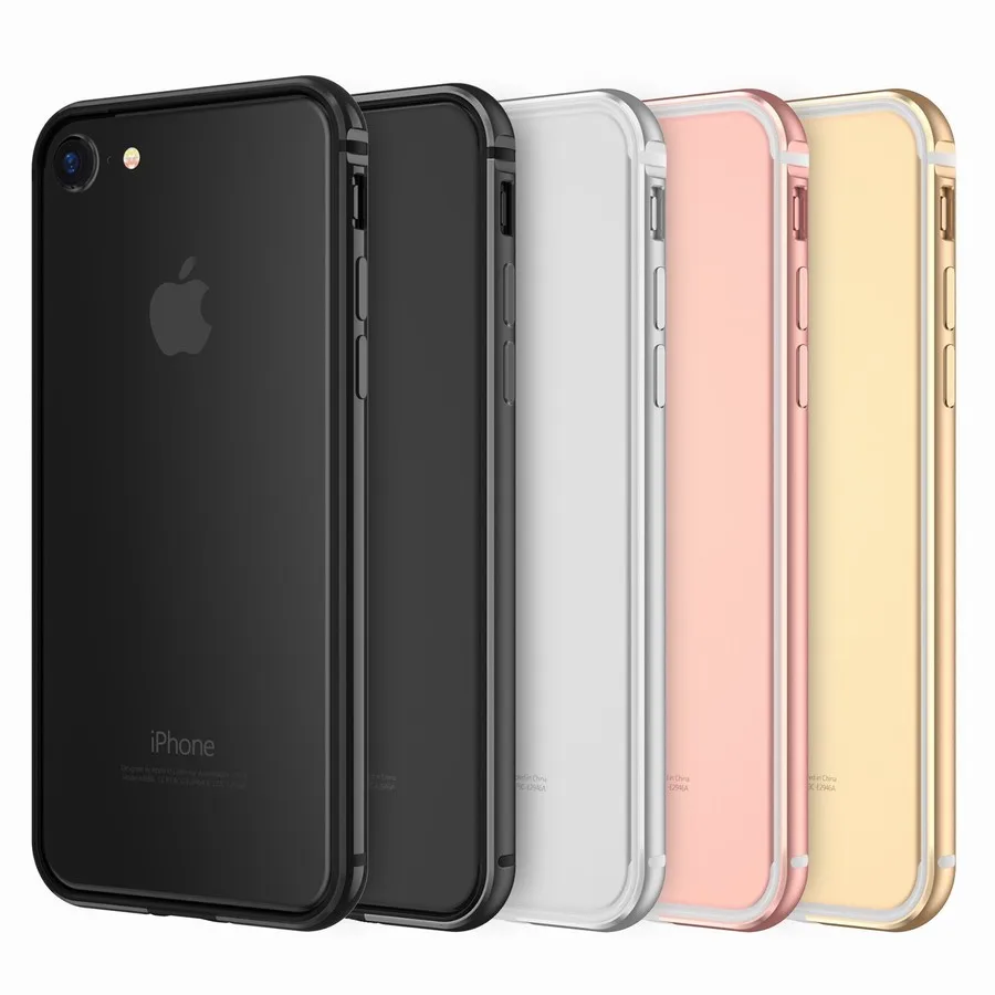 Portefeuille For iPhone 7 Bumper Case Flexible Protective Aluminum TPU Hybrid Bumper Frame for Apple iPhone 6 6S Plus Coque Capa (8)