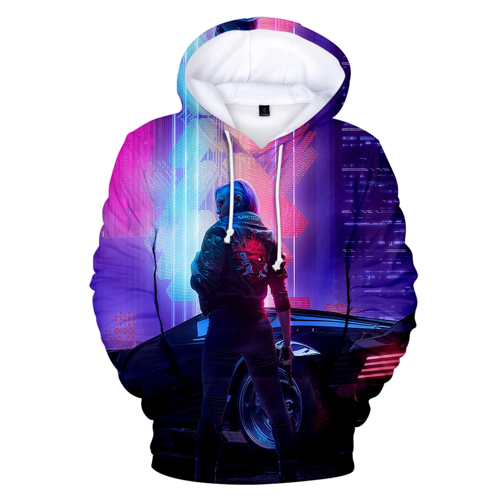 

Wizard Series Cyberpunk 2077 Game Samurai Hoodies Sweatshirt Men Fashions Designs Cyberpunk 2077 Hoodies student Clothes 4XL