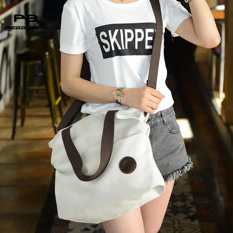 

Vintage Large Capacity Totes Women Shoulder Handbags High Quality Canavs Crossbody Bags Casual Female Ladies Large Bolsos Hot