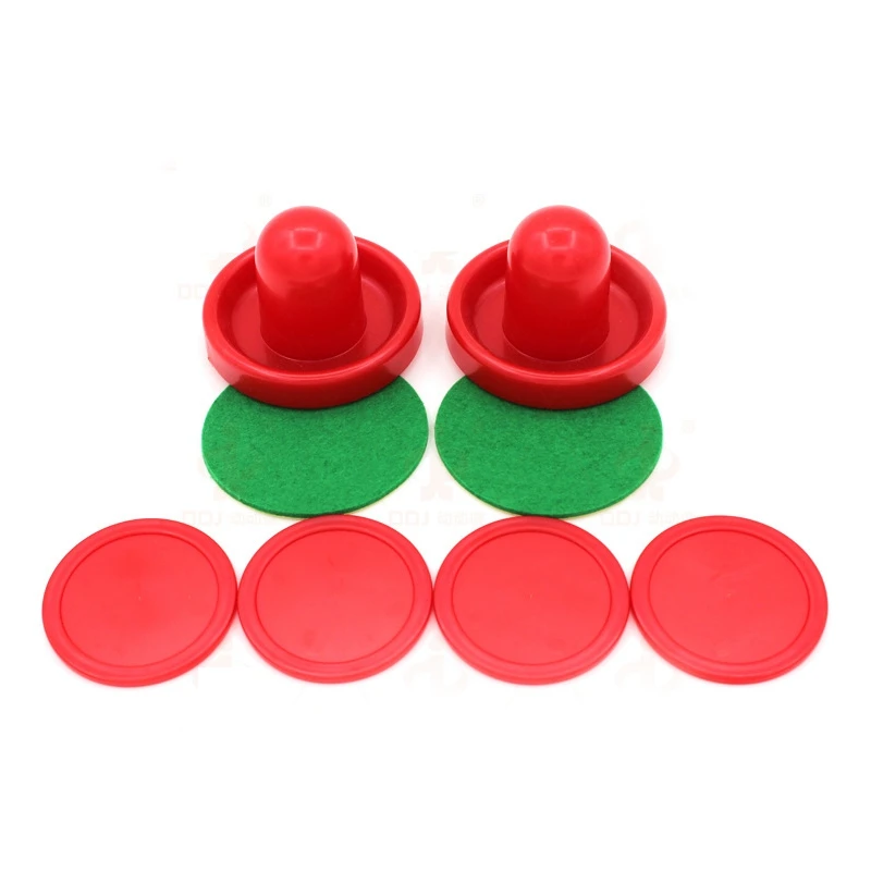 2pcs 96mm Paddles & 4pcs 64mm Pucks Plastic Air Hockey Pucks Table