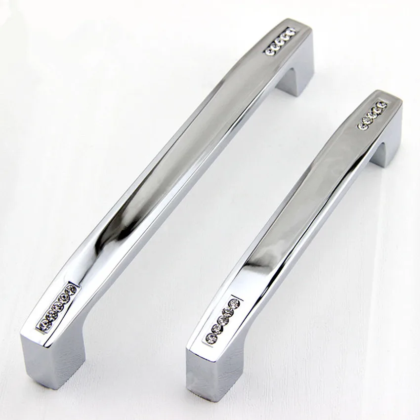 

3.75'' 5'' Modern Chrome Silver Dresser Handles Drawer Pulls Knobs Door Pulls Handles Kitchen Cabinet Knob Handle Furniture Pull