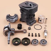 Pistão e cilindro de 40mm, conjunto para motor de vedação de óleo rolamento de manivela para husqvarna 136 137 141 serra à gás 530069941
