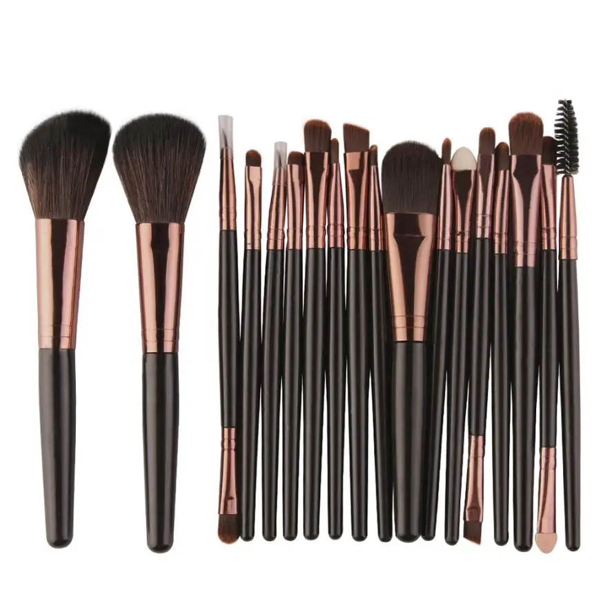 

New 18 PCS Makeup Brushes Goat Hair Cosmetics Toiletry Kit Wool Make Up Sets Kits Brushes Pincel Maquiagem