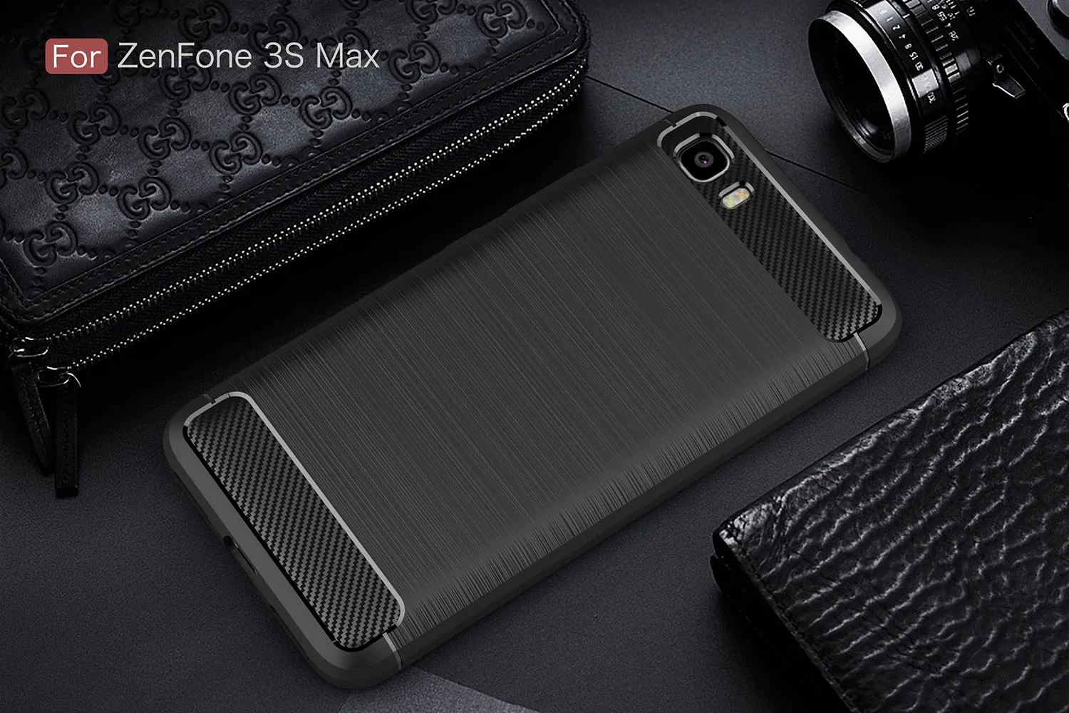Чехол для asus Zenfone Peg asus 3s Max ZC521TL X00GD 5,2 ''полный защитный противоударный мягкий ТПУ чехол из углеродного волокна
