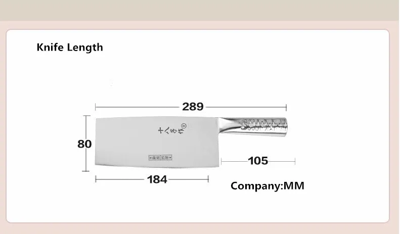 11-11 специальное предложение, кухонные ножи Shibazi из нержавеющей стали для нарезки/нарезки двойного назначения, ножи для нарезки овощей и мяса, нож для нарезки костей