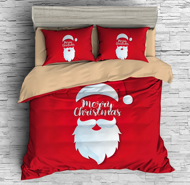 Рождественский Декор для комнаты, 3d комплект постельного белья, пододеяльник, наволочки, Санта Клаус, детское одеяло, комплекты постельного белья, Комплект постельного белья