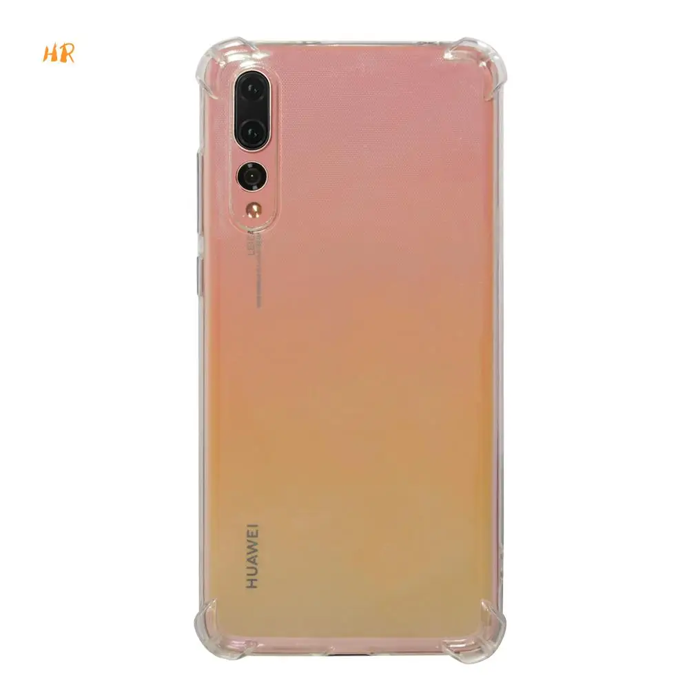 100 шт. прозрачный силиконовый чехол для huawei P20 Lite P20 Pro P20 плюс P10 Lite P8 LITI ясно Гибридный противоударный бампер