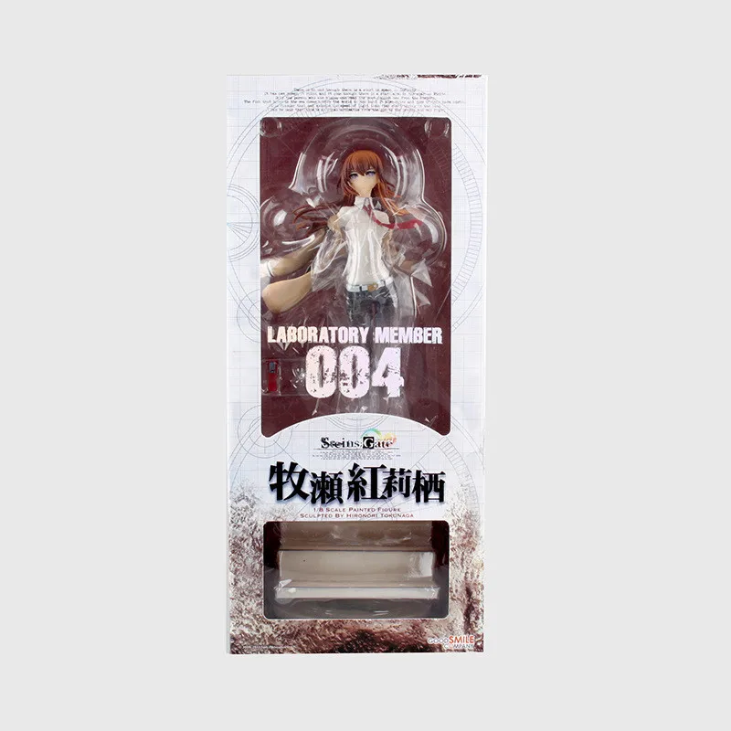 

New hot Anime Figure 24 CM Steins Gate Laboratory Member 004 Makise Kurisu 1/8 Scale PVC Action Figure Collectible Model Toy