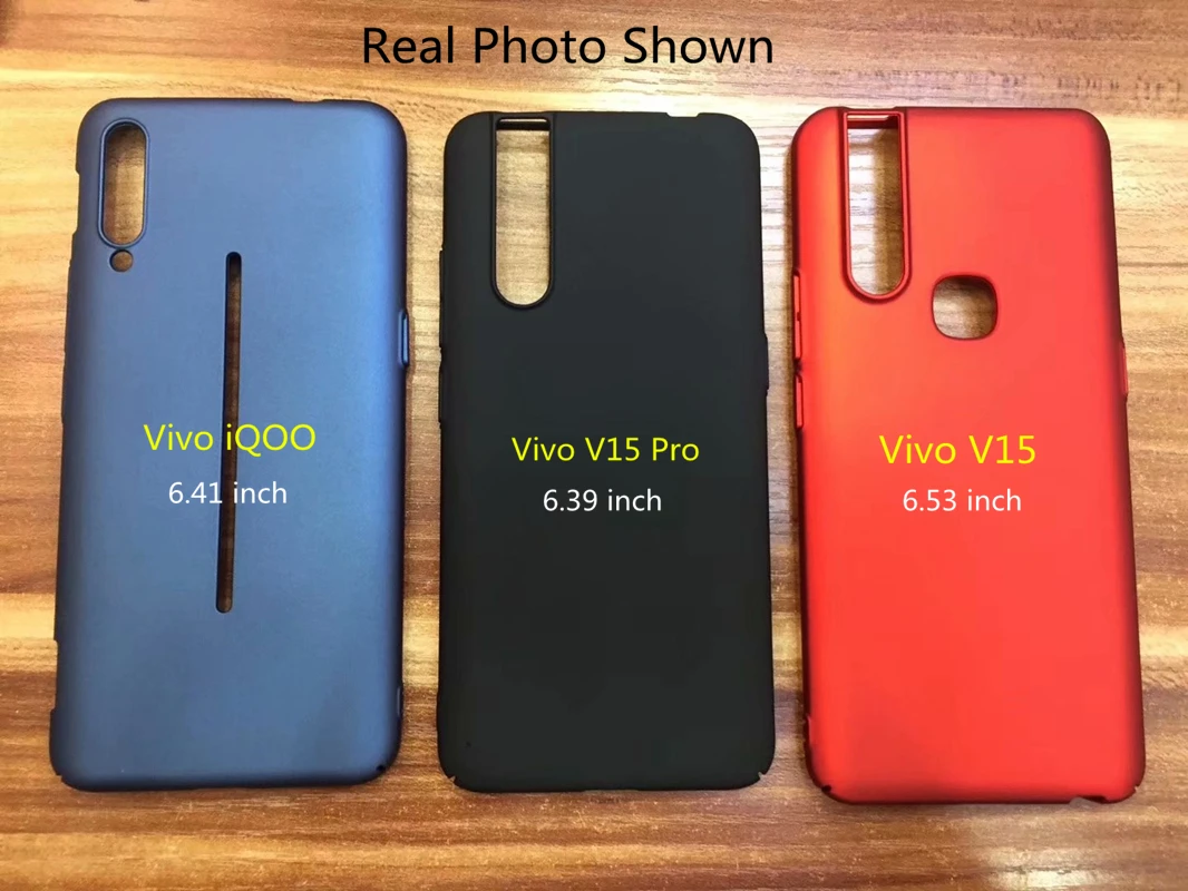 For Smooth Cover Vivo iQOO Case VIVO V15 Pro Ultra-thin Hard PC Protective Back Case for Vivo V15 V15 Pro Fundas VIVO X27 V1838A