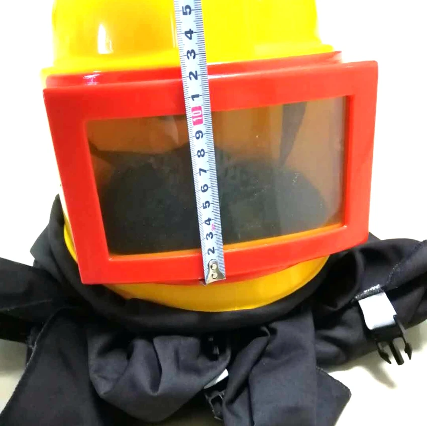 Защитный Пескоструйный капот, ABS шлем для пескоструйной обработки с воздушным шлангом