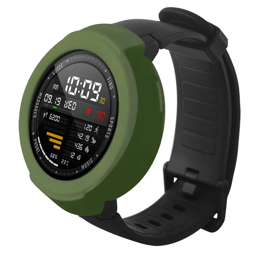 Для Huami Amazfit Verge Смарт-часы мягкие ТПУ Защита силиконовый Полный чехол смарт-часы аксессуары на замену