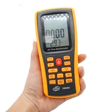 GM8902 Air velocity temperature Anemometer handheld LCD Digital 45m/s Wind Speed Meter Measuring Instruments USB interface