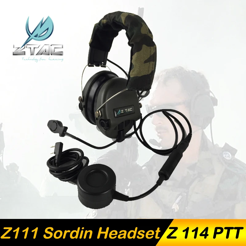 Z TAC тактические мордин airbus наушники Охота Softair гарнитура Airsoft kenwood Midland PTT Peltor Arsoft