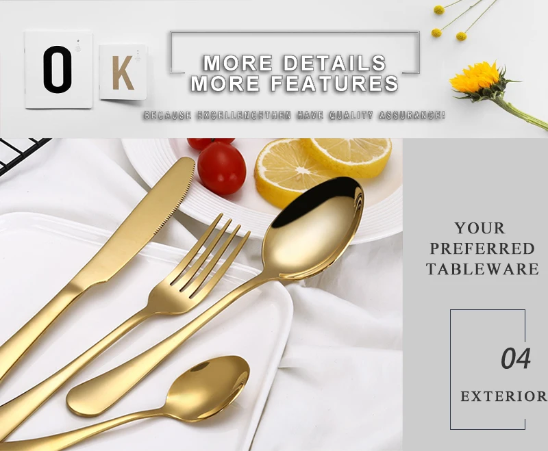 knife set dinner stainless steel table dinner (6)
