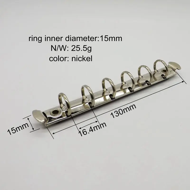 Продаж хорошо кольцо связующего механизма серебро Связующего Клип Ремесло Фото кольцо связующего вкладыш Binder папки файлы классификации - Цвет: PT130