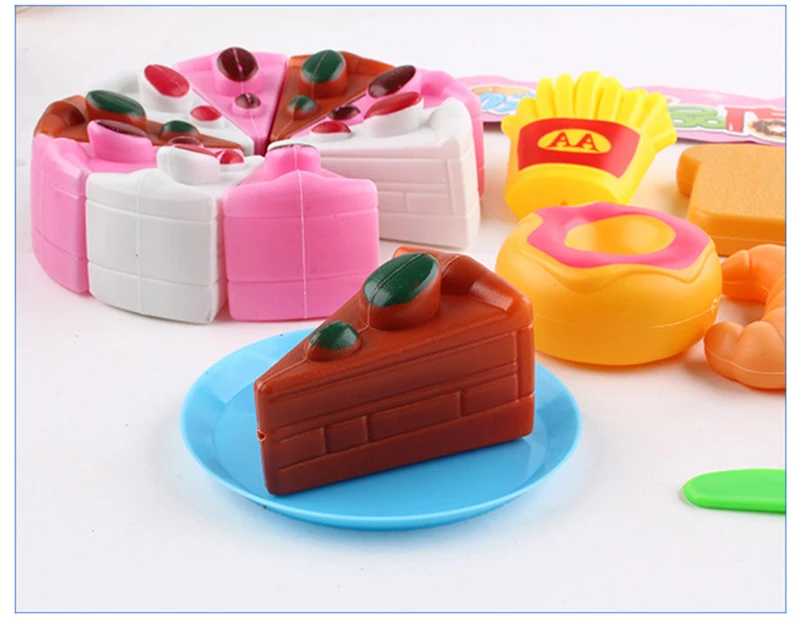 Ролевые игры Детская кухня игрушка имитация Торт Пицца десерт DIY сцена моделирование родитель-ребенок Взаимодействие детские подарки