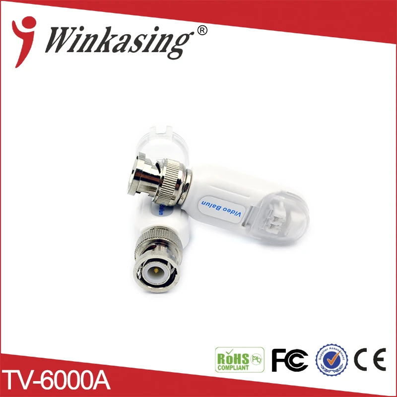 Single Channel Passive Video Balun Transceiver Tool-less No Wire Stripping Required High Quality video balun surveillance 10PCS single channel passive video balun grey silver 2 pcs