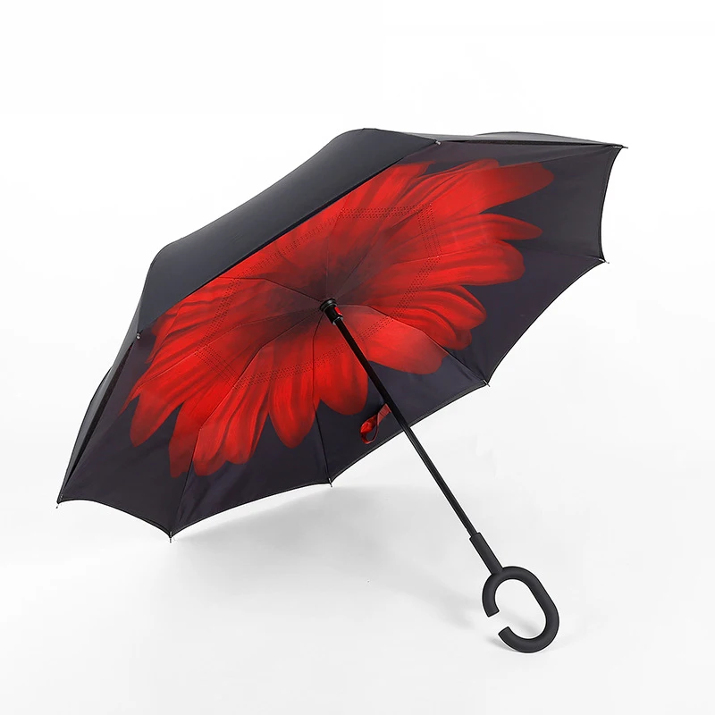 Windproof Reverse Umbrella Double Layer Inverted Umbrella Self Stand umbrella rain/sun women/men Child folding umbrella,automatic umbrella,sun umbrella