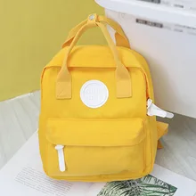 Женские парусиновые рюкзаки, два размера, Женская милая школьная сумка, женский рюкзак ярких цветов для девочек-подростков, модная маленькая задняя Сумка