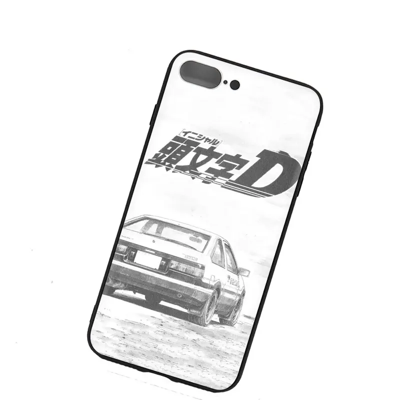 Чехол для телефона INITIAL D AE86 из мягкого ТПУ iPhone 12 Mini SE 2020 11 Pro 5 5s 6 s 7 8 Plus X XR XS