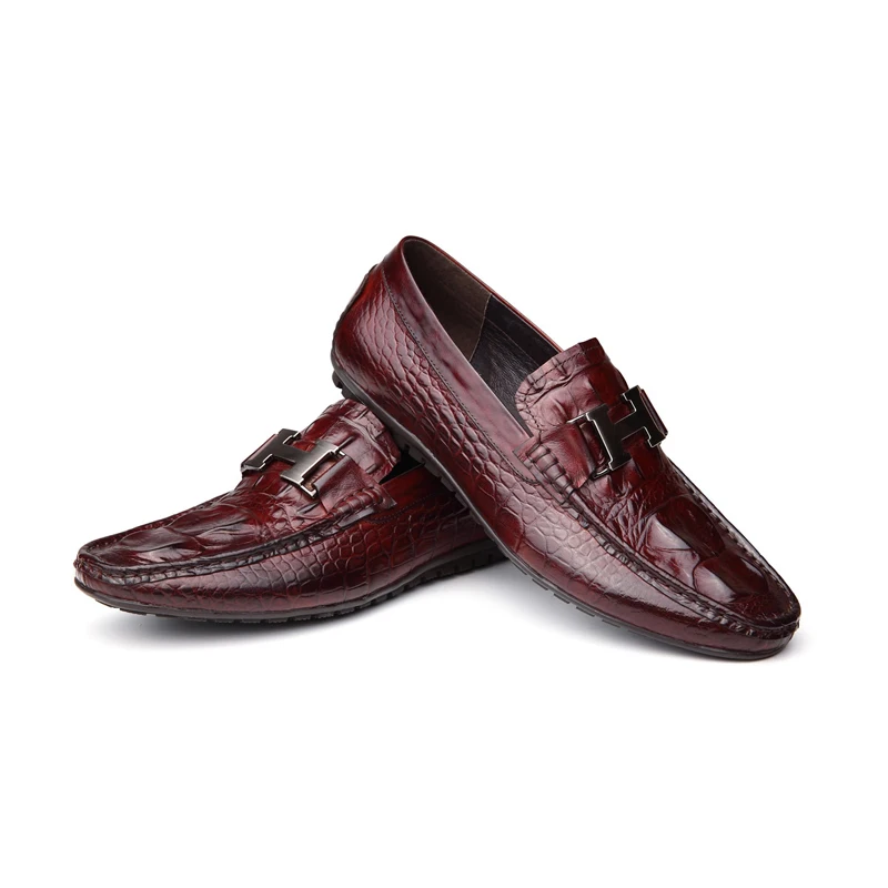 

2017 new men's flat high quality genuine leather driving shoes for office men career shoes pure leather business shoes HG080-99