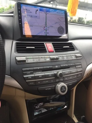 Top AUTOJIAPIN 10.1" Eight Core Android 8.0 2G RAM 1024*600 Car GPS navigation For Honda accord 8 2008-2013  With Touch Screen 2