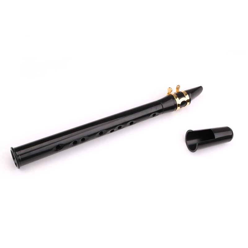 

Practical Saxophone Portable Black Pocket Saxophone Durable Sax Alto C Tune 9 Holes Musical Instruments For Great Gift