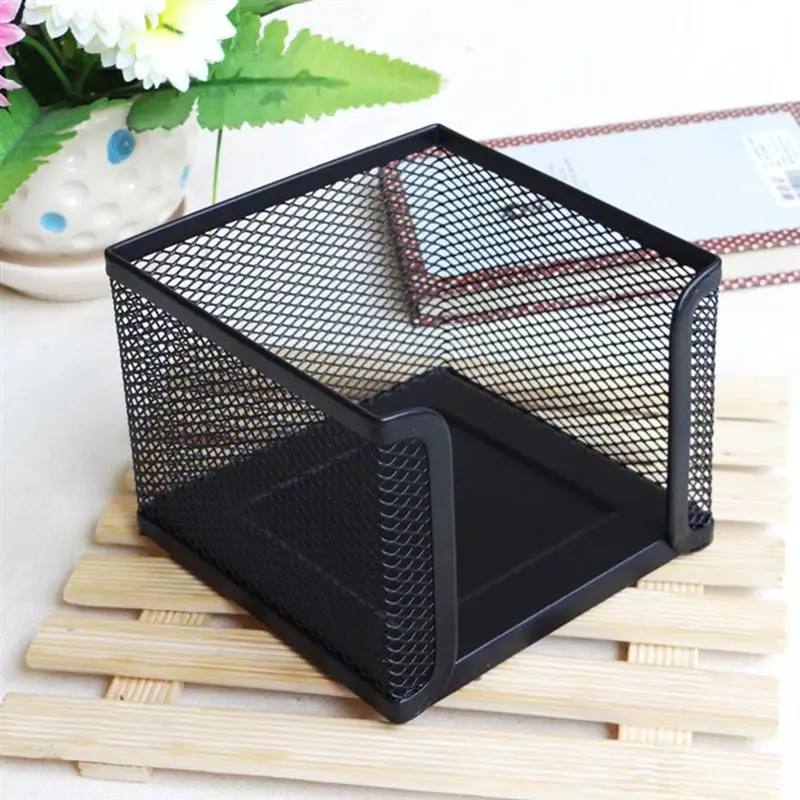 Table Metal Mesh Collection Square Note Paper Holder Desktop Accessory table-metal-mesh-collection-square-note-paper-holder-desktop-accessory