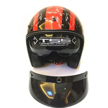 New adult open face jet moto Vintage motorcycle helmets motorbike casco retro helmet scooter 3/4 half helmet DOT casque XS M XL free shipping motorcycle helmets retro vintage open face helmets design modular removable visor motorbike jet vintage helmet sy