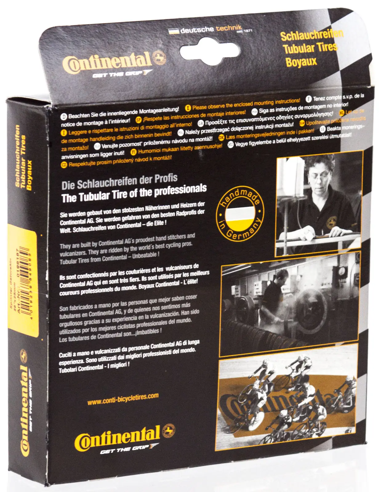 Новинка 2018 Continental Sprinter Gatorskin трубчатая дорожная велосипедная шина черного цвета 28