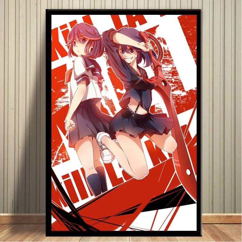 

Kill LA Kill Ryuko Matoi Anime Art Posters Canvas Print Home Decor No Frame