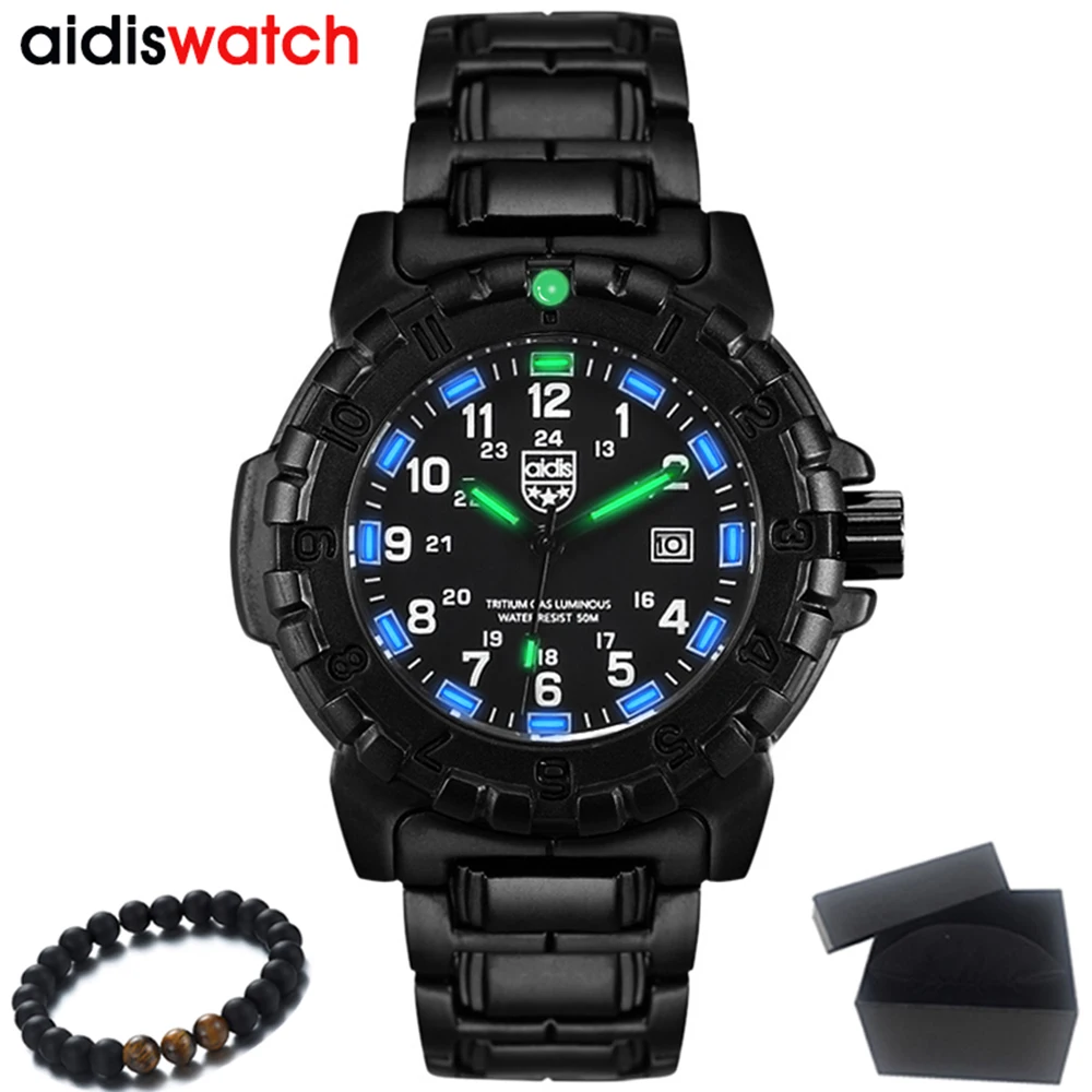 Top Luxury Brand AIDIS 2018 New Men Watch Fashion Sports Army Military Watches Waterproof Quartz Watch Clock Relogio Masculino Top Luxury Brand AIDIS 2018 New Men Watch Fashion Sports Army Military Watches Waterproof Quartz Watch Clock Relogio Masculino