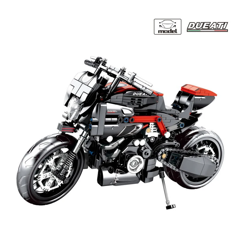 

Technic Monster 1200R 797 Motorcycle Building Blocks Bricks Compatible Autocycle ORV Vehicles Toys Gifts For Children