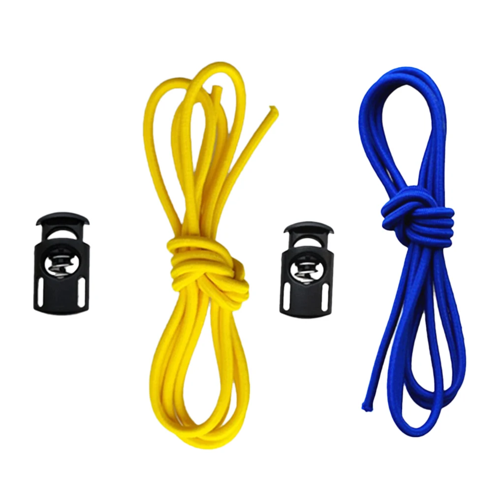 2 Pieces Strong Rubber Universal Swimming Goggles Swim Glasses/Dive Mask Elastic Strap & Cord Lock Stopper 4