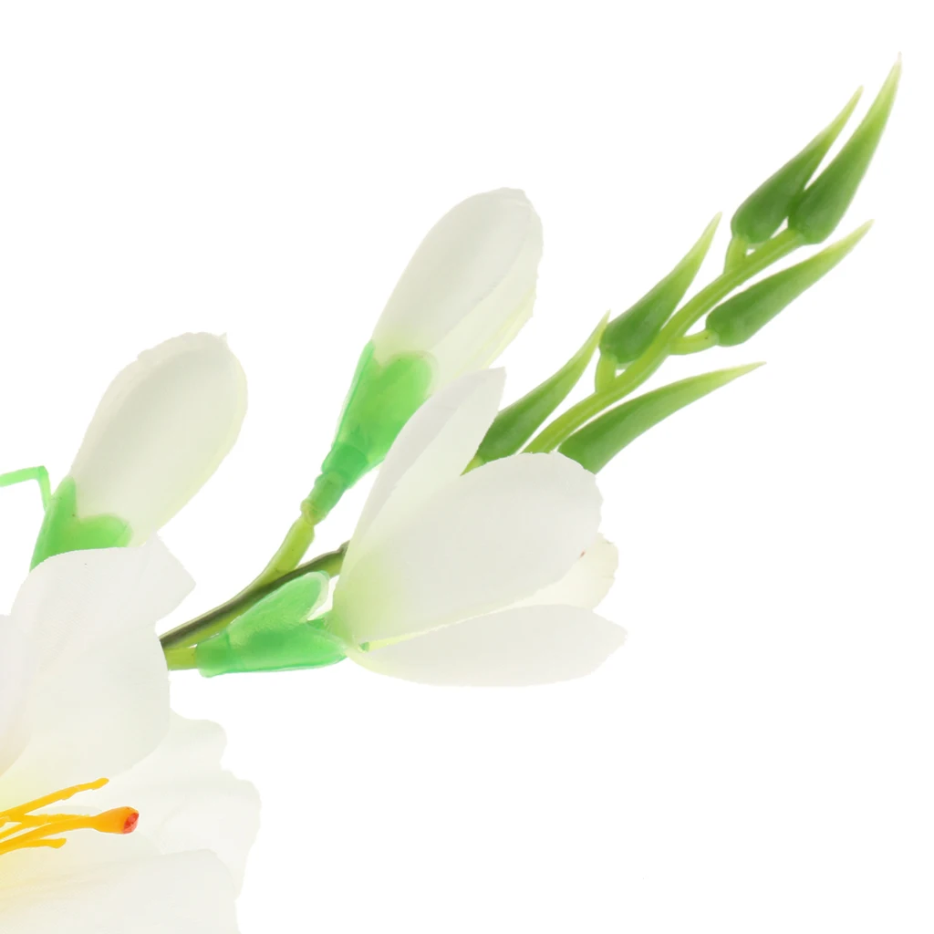Artificial Fake Silk Flower Gladiolus White DIY Craft Ornament Art Wedding Decoration Home Table Decor Artwork  