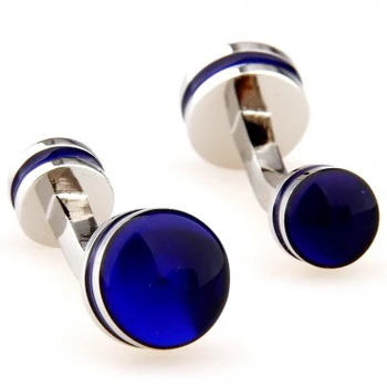 

3 Colors Double Round Epoxy Cufflink Cuff Link 15 Pairs Wholesale Free Shipping