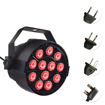 

AC90-240V 18W LED Stage Par Light Lighting Fixture Supported DMX512/Sound Activated/ Auto-run/Jump Lighting Effects for Home DJ