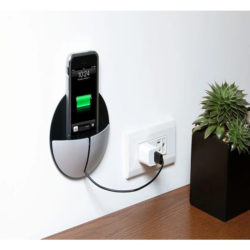 Goestime Phone Holder Stand Portable Charger Dock Wall charger base ABS