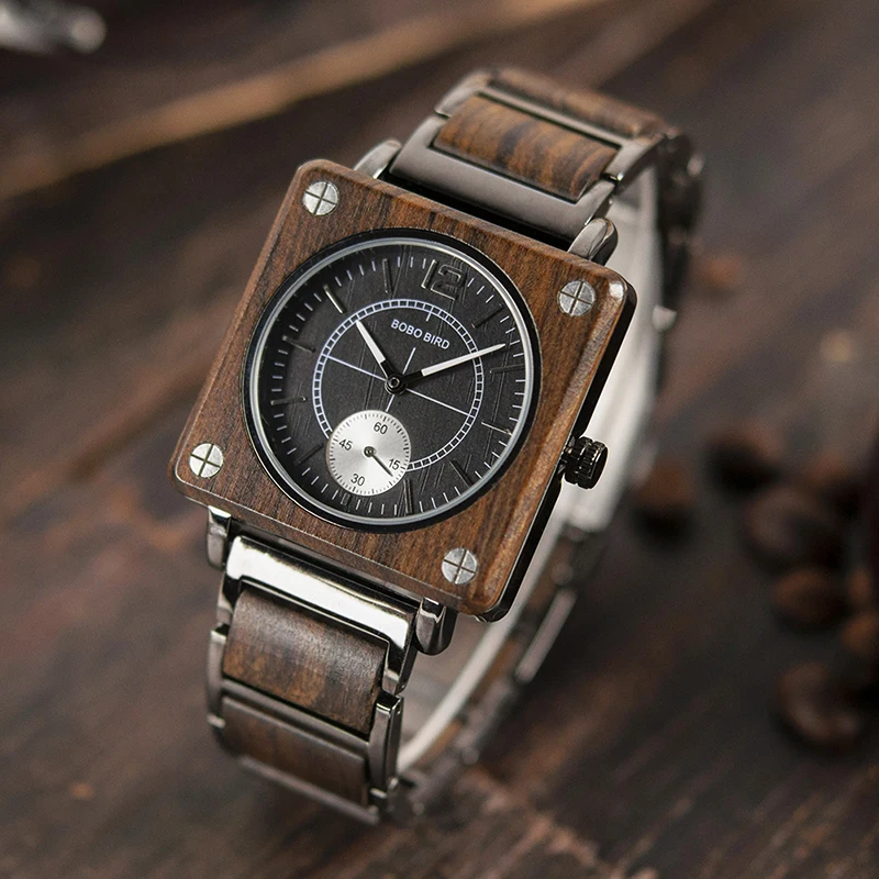 BOBO BIRD Top Brand Luxury Stylish Men Watches Relogio Masculino Quartz Women Watch relogio feminino Great Gift Timepieces W-R14
