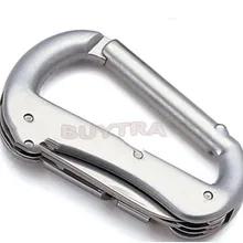 Многофункциональный 1 шт. карабин с отверткой открывалка для бутылок нож инструменты случайный цвет