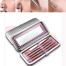 5 шт./1 комплект, высокое качество, Нержавеющая сталь жидкость для снятия прыщи, акне иголки для удаления инструмент угревая лицевая Удаление Комплект#658