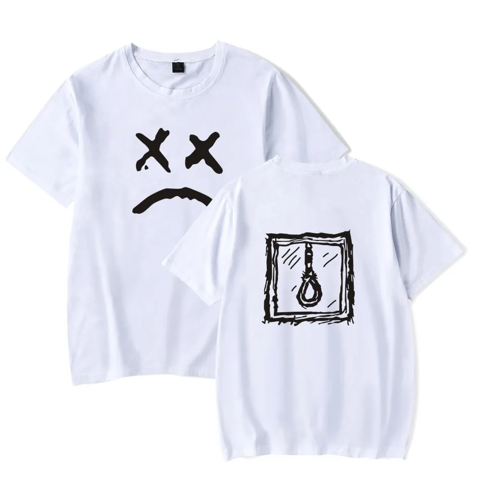 Lil Peep Футболка Мужская хлопковая футболка с коротким рукавом и круглым вырезом высокое качество хип-хоп футболка белый черный летний топ плюс 4xl футболки TS0042