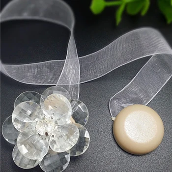 

Flower Shape Magnet Curtain Buckle Magnetic Tiebacks For Curtains Window Curtain Clips Holder Strap Home Decor Accessoire Rideau