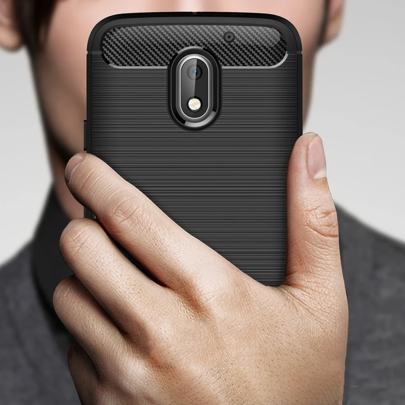 For Motorola moto G5s G5 Plus Case Latest Hybrid Slim Carbon Fiber Texture Brushed Soft TPU Silicone G6 G4 Play Cover Caus |