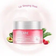 Для губ клубничный маска для сна Exfoliator губы бальзам увлажняющий питают губы плампер для увеличения губ Ночной витаминный крем для ухода за кожей