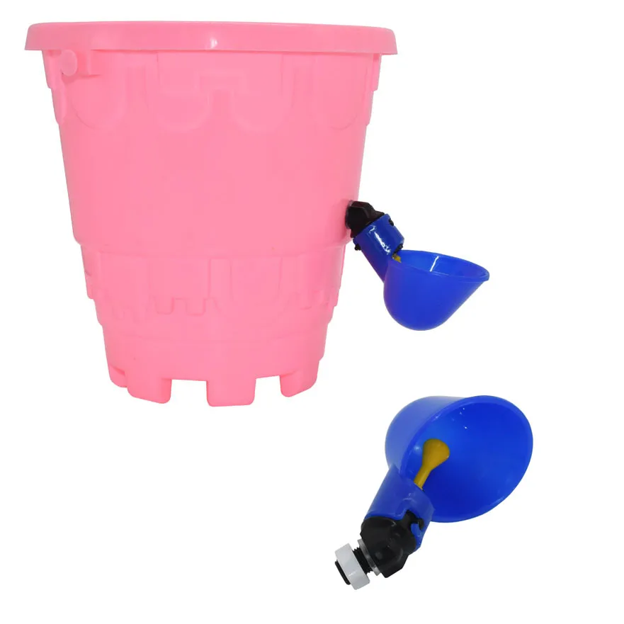 50 шт. синие автоматические чашки для питья куриные водонагреватели капельная поилка перепелов резьба для питья воды миска для птицы