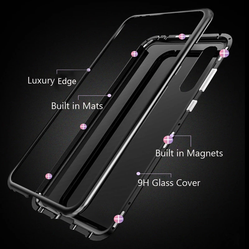 Egeedigi 360 магнитный адсорбционный чехол для телефона для Xiao mi F1 mi 8 9 SE 8Lite A2 из закаленного стекла для Red mi Note 5 6 7 6A