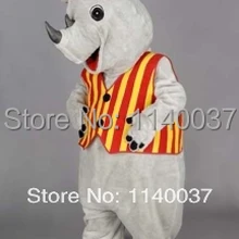 Талисман носорог Костюм талисмана индивидуальный костюм косплей мультфильм персонаж карнавальный костюм необычный костюм вечерние