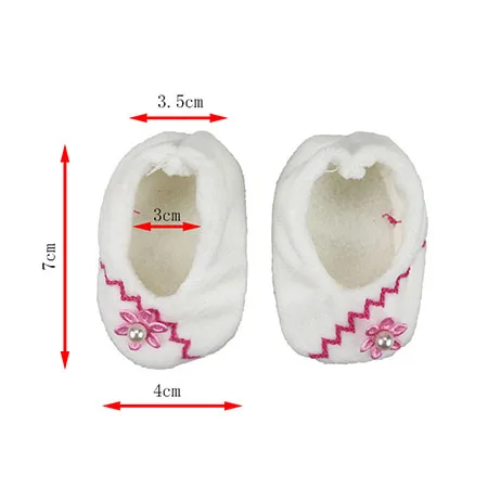Детская обувь с мягкой подошвой, подходит для куклы 43 см, аксессуары для новорожденных и американская кукла - Цвет: ZF--050