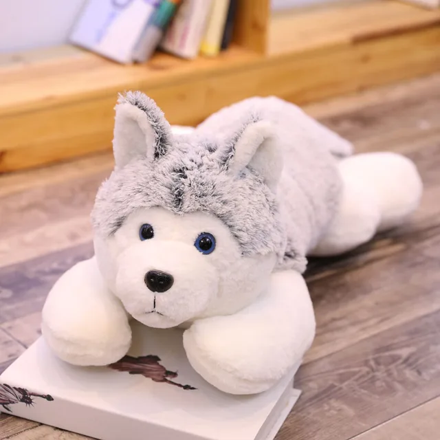 Nooer Husky Dog Stuffed Plush Toy Soft Plush Husky Doll Kids Gift Birthday Gift